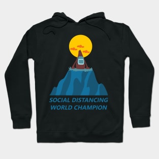 Bigfoot Social Distancing World Champion Hoodie